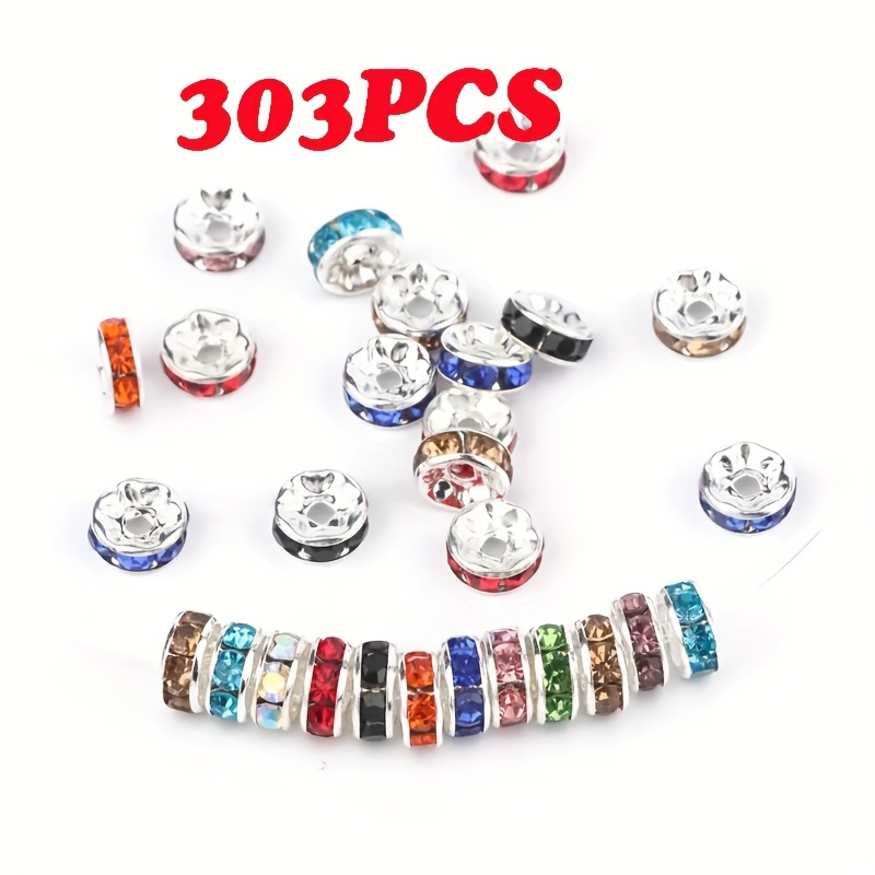 Multicolor Roundel Loose Rhinestones Beads for Jewelry Making